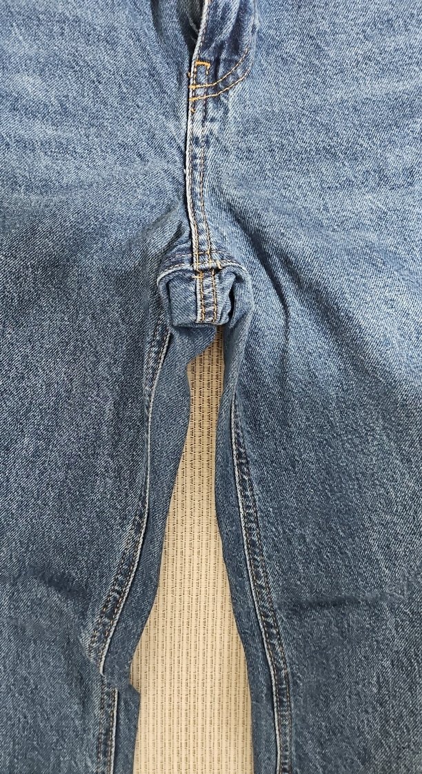 Kadın Mavi Bol Kesim Denim Jean - Görsel 2