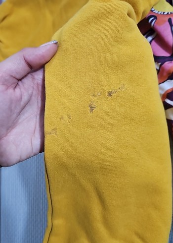 Renkli Baskılı Kadın Kapüşonlu Sweatshirt 5 adet - Görsel 3