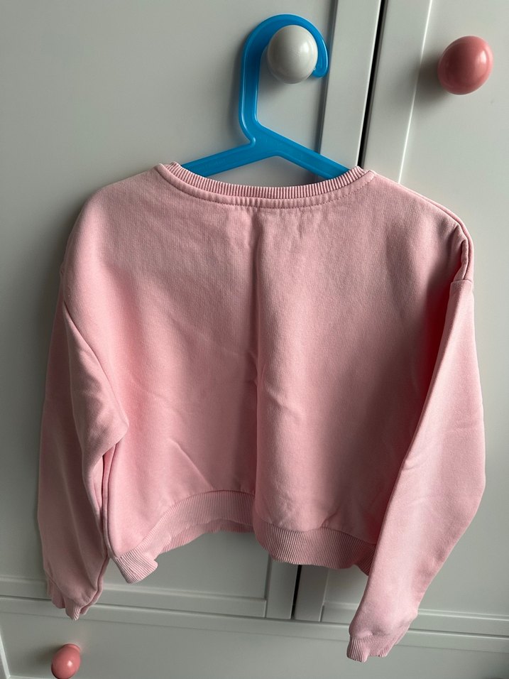 Kız Çocuk Pembe L'amour Baskılı Sweatshirt - Görsel 2