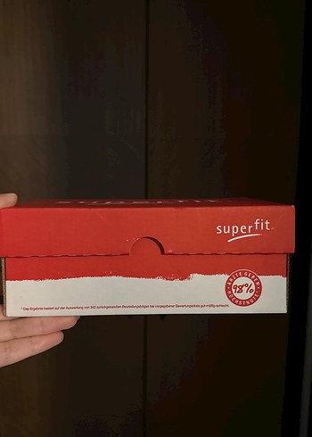 Kırmızı Desenli ev ayakkabısı Superfit unisex - Görsel 2