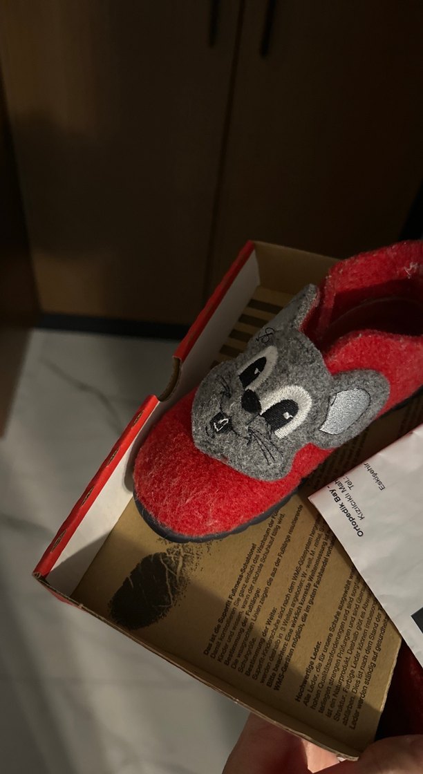 Kırmızı Desenli ev ayakkabısı Superfit unisex - Görsel 5