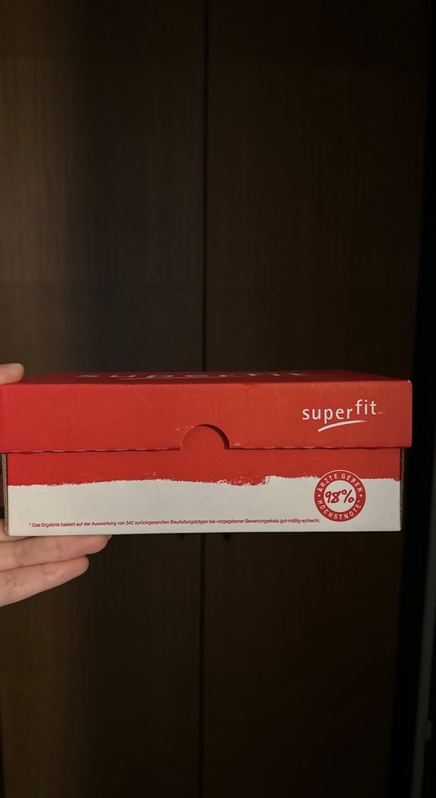 Kırmızı Desenli ev ayakkabısı Superfit unisex - Görsel 2