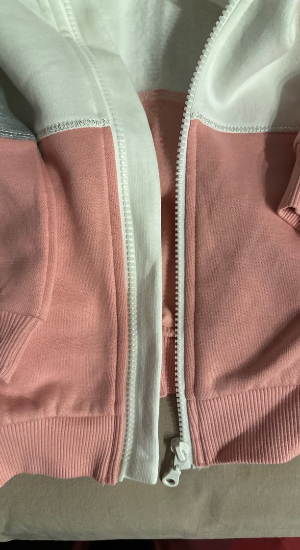 Kız Çocuk Kapüşonlu Fermuarlı Sweatshirt - Görsel 4