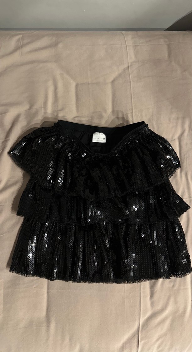 Siyah Fırfırlı Mini Gotik Etek - Görsel 3