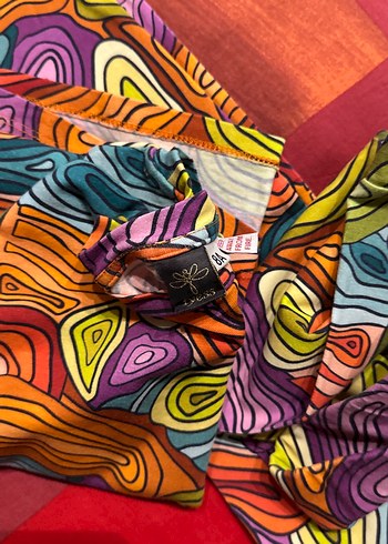 Renkli Batik Desenli Çocuk taytlı takım - Görsel 6