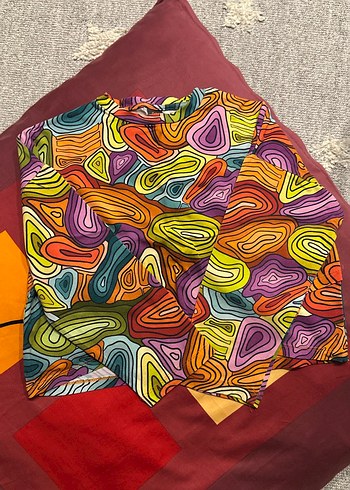 Renkli Batik Desenli Çocuk taytlı takım - Görsel 2