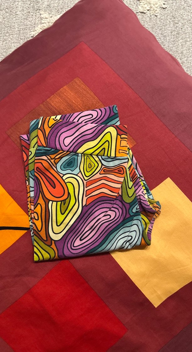 Renkli Batik Desenli Çocuk taytlı takım - Görsel 3