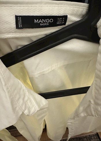 Mango Basics Beyaz Minimalist Gomlek