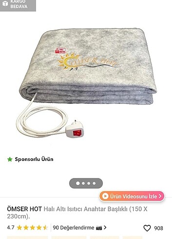 Halı altı ısıtıcı 