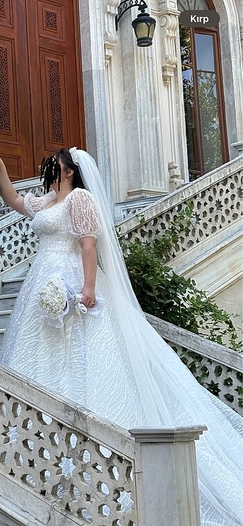 Kiralık Full İşleme Tasarım Gelinlik - Görsel 3