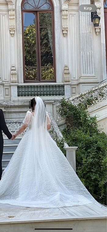 Kiralık Full İşleme Tasarım Gelinlik - Görsel 4