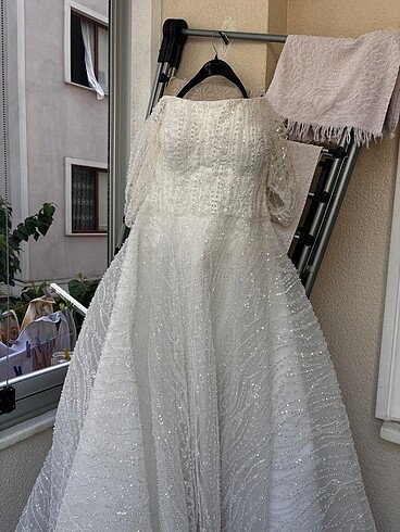 Kiralık Full İşleme Tasarım Gelinlik - Görsel 5