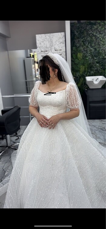 Kiralık Full İşleme Tasarım Gelinlik - Görsel 2