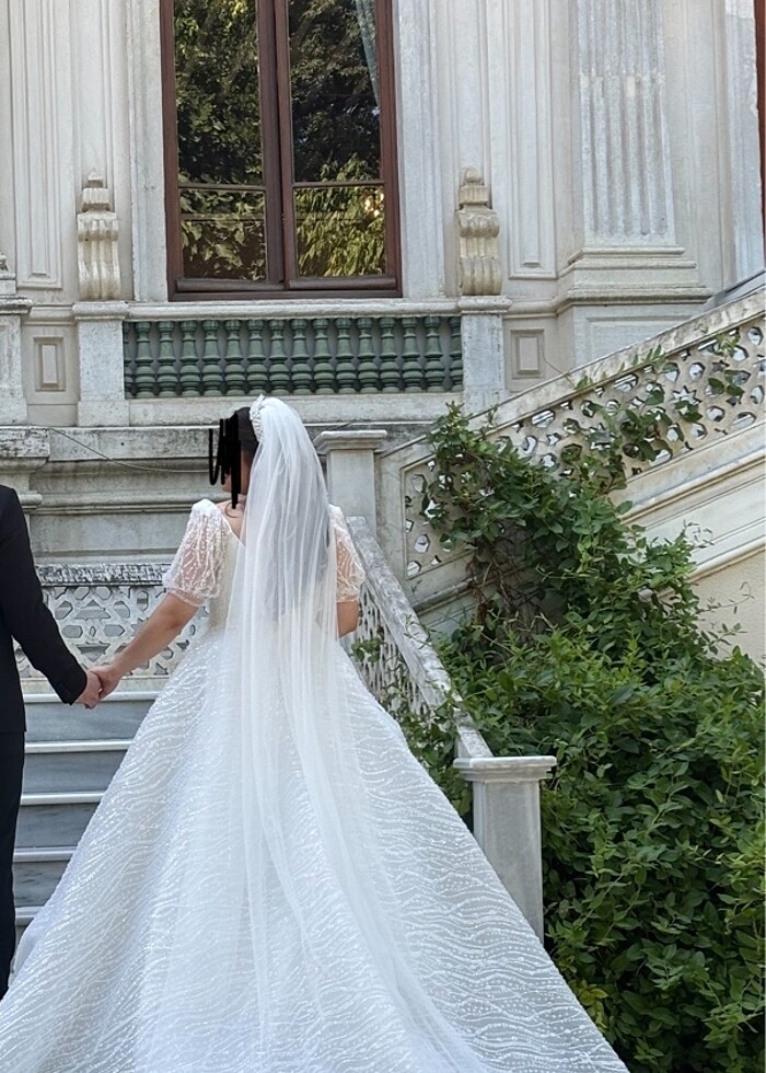 Kiralık Full İşleme Tasarım Gelinlik - Görsel 4