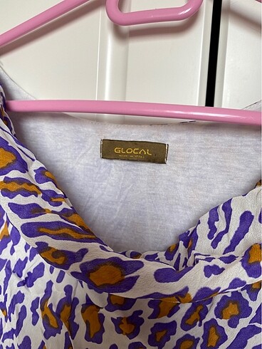 Degaje yaka diz üstü leopar elbise - Görsel 3