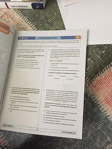  Apotemi tyt sosyal deneme