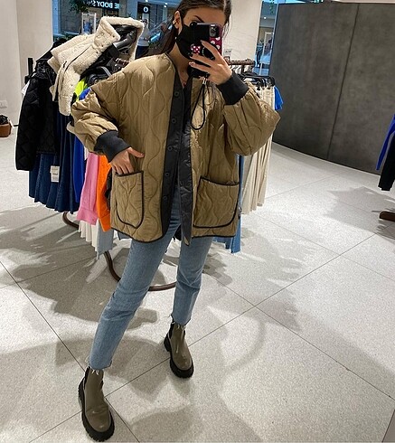 Zara kapitone ceket