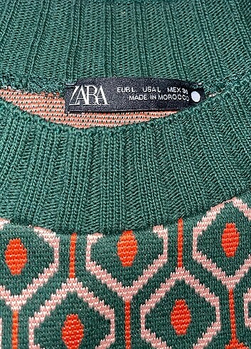 40 Beden Zara orjinal triko elbise 
