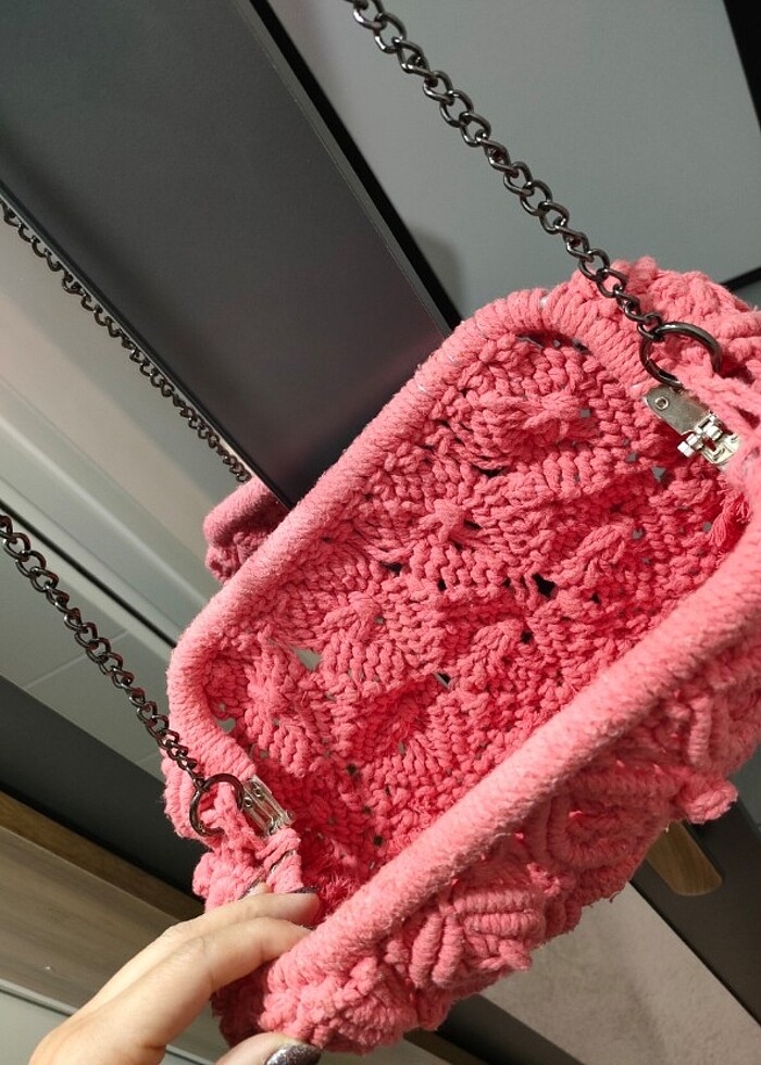 El yapımı geniş burslu çanta  - Görsel 2