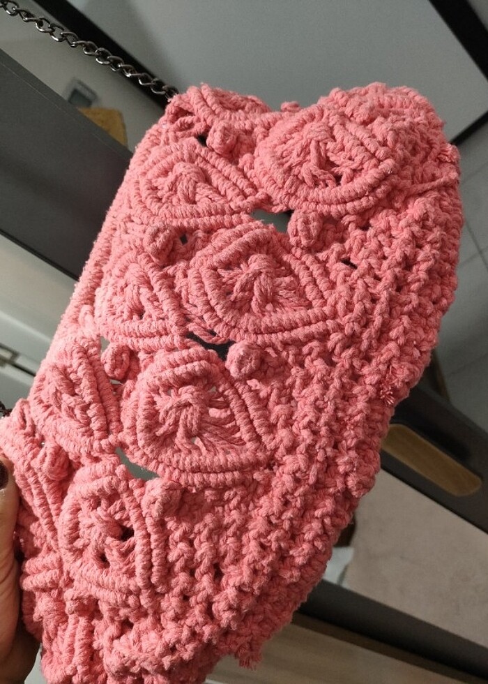 El yapımı geniş burslu çanta  - Görsel 3