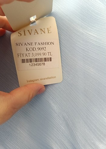 44 Beden buz mavisi tesettür abiye