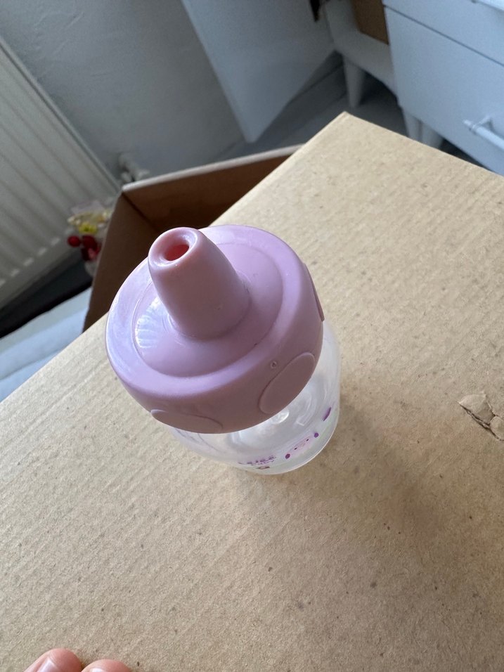 Pastel Mor Bebek Biberonu - Görsel 3
