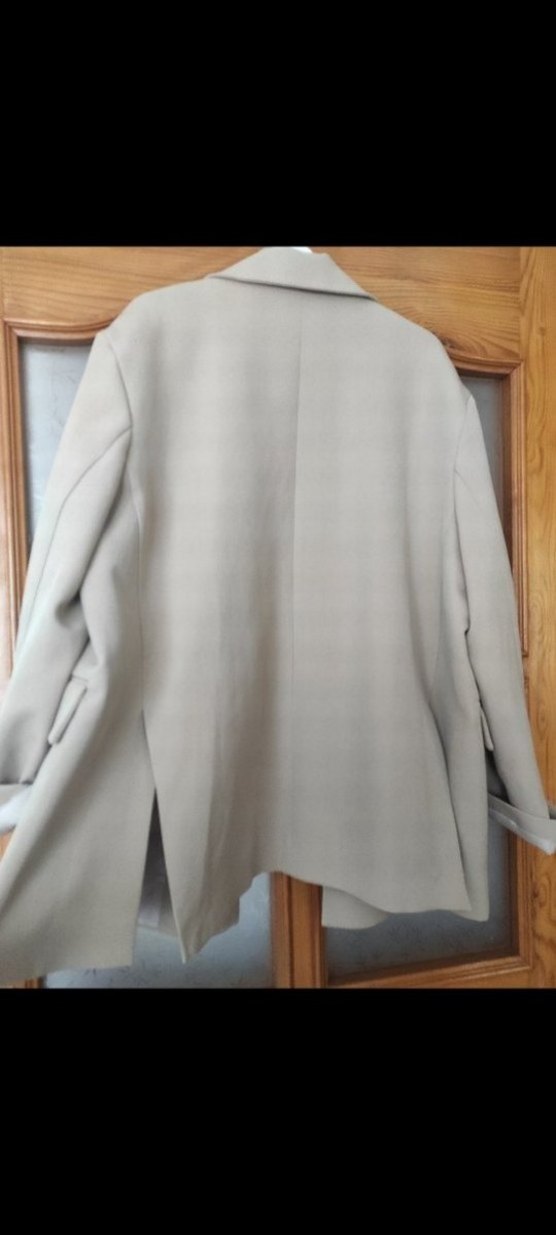 Düğmeli Bej Kadın Blazer Ceket - Görsel 3