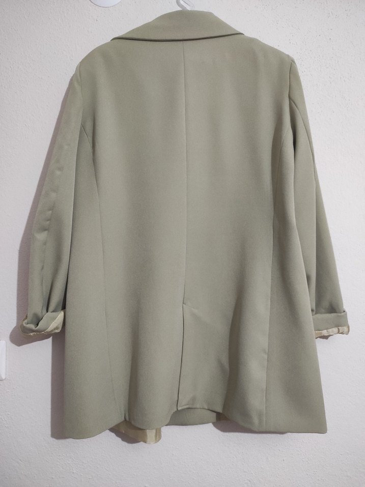 çağla renginde blazer ceket - Görsel 2