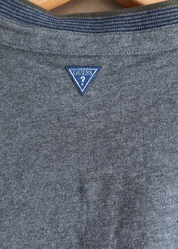 GUESS Gri Pamuklu Uzun Kollu Erkek Pijama takımı L - Görsel 3