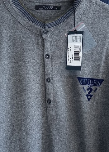 GUESS Gri Pamuklu Uzun Kollu Erkek Pijama takımı L - Görsel 2