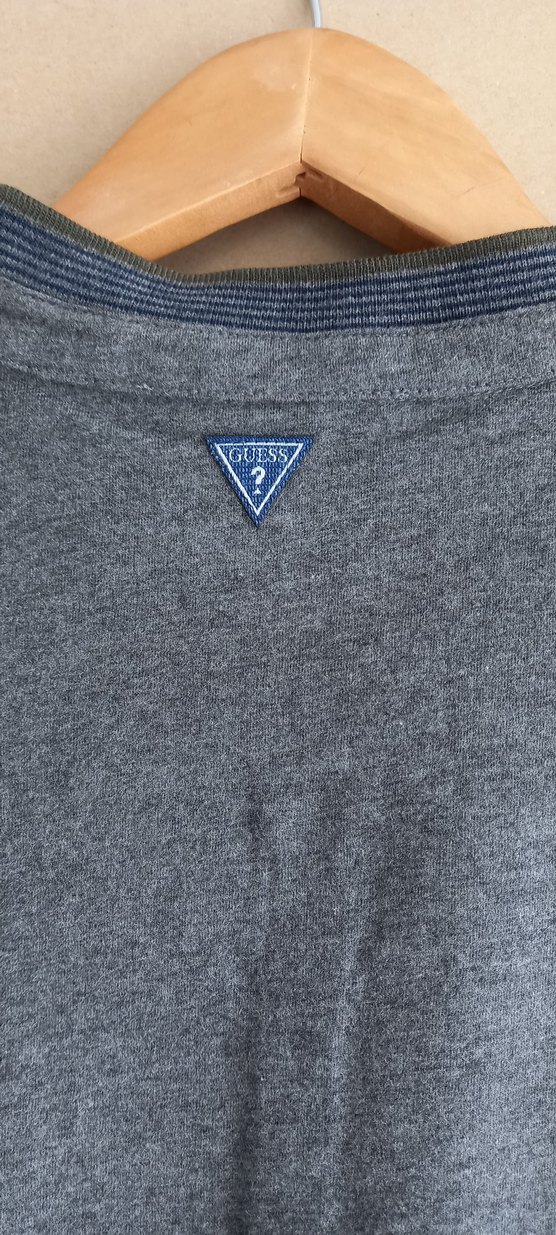 GUESS Gri Pamuklu Uzun Kollu Erkek Pijama takımı L - Görsel 3