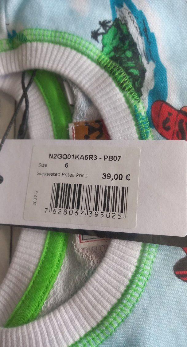 GUESS erkek cocuk renkli Baskılı sweat 7 yaş - Görsel 2