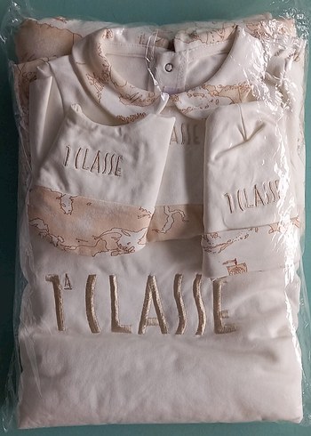 Nakışlı Pamuklu Pastel Renkli Çocuk Uyku Setleri - Görsel 4