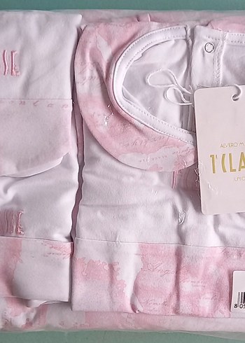 Nakışlı Pamuklu Pastel Renkli Çocuk Uyku Setleri - Görsel 2