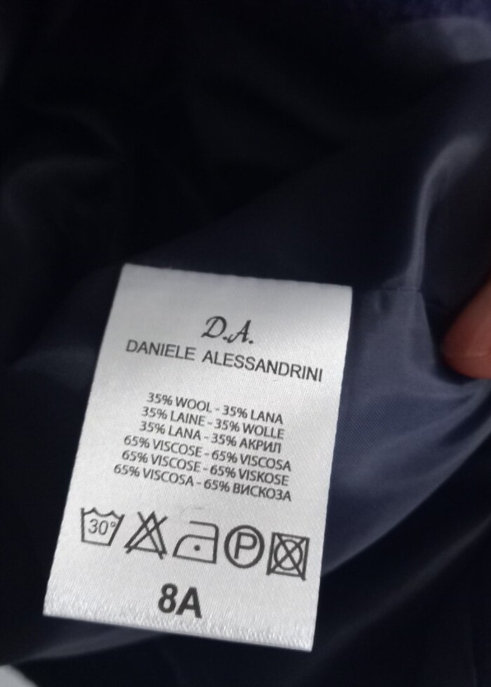 İTALYAN "Daniele ALEKSANDRINI'kışlık kaban 8 yaş - Görsel 3