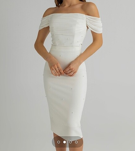 Beyaz elbise - Görsel 6