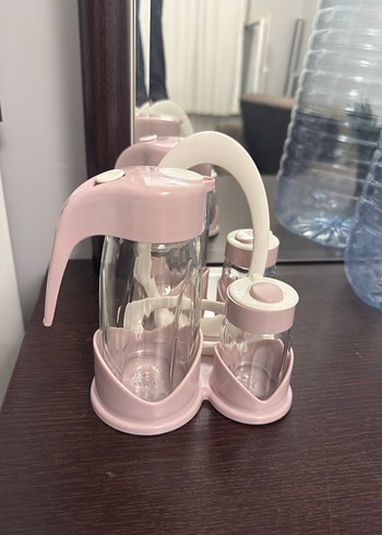 MMAME.COCO Beyaz pembe Baharatlık Seti - Görsel 5