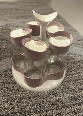 MMAME.COCO Beyaz pembe Baharatlık Seti - Görsel 3