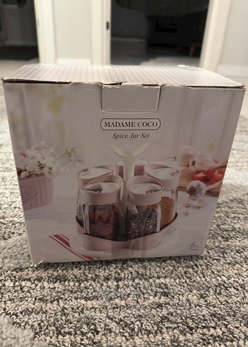 MMAME.COCO Beyaz pembe Baharatlık Seti - Görsel 4