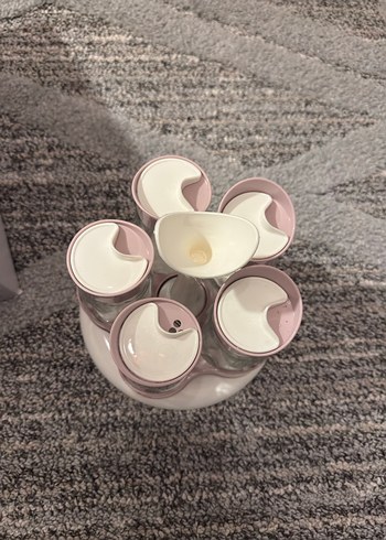 MMAME.COCO Beyaz pembe Baharatlık Seti - Görsel 2