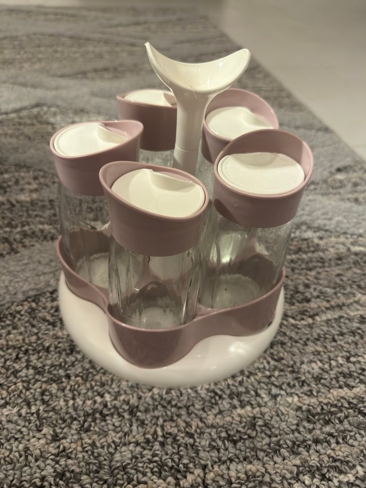 MMAME.COCO Beyaz pembe Baharatlık Seti - Görsel 3