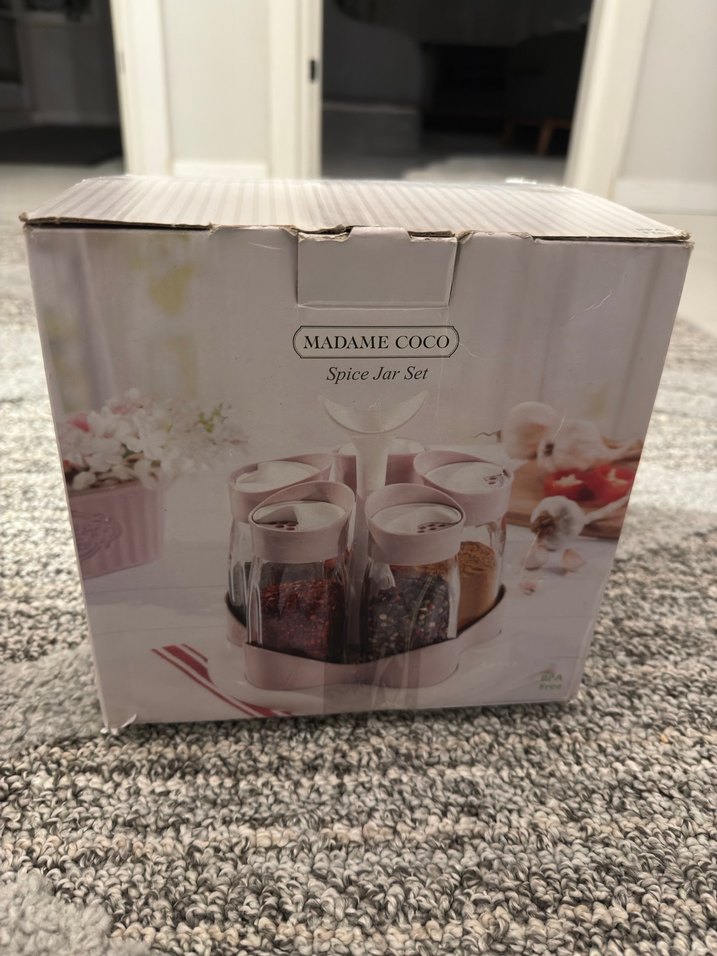 MMAME.COCO Beyaz pembe Baharatlık Seti - Görsel 4