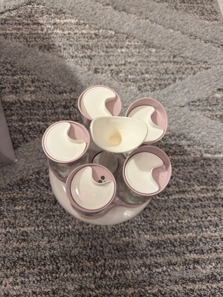 MMAME.COCO Beyaz pembe Baharatlık Seti - Görsel 2