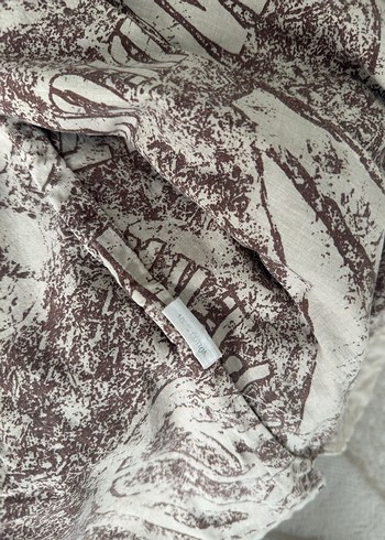 LCW Krem Baskılı Erkek Keten Ceket - Görsel 4