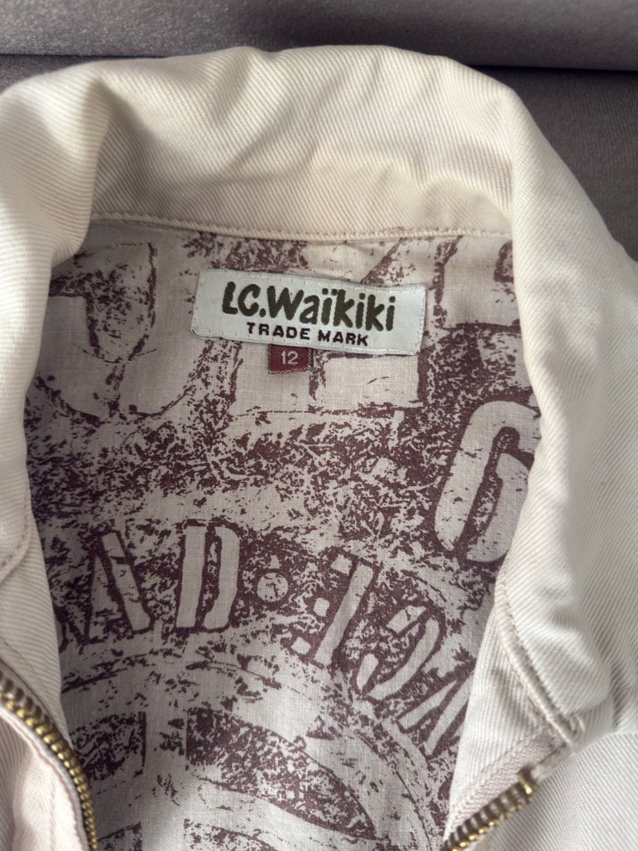 LCW Krem Baskılı Erkek Keten Ceket - Görsel 3