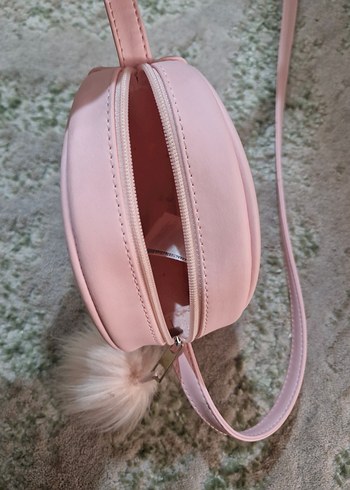 Pembe Tavşan Figürlü Peluş Detaylı Çanta - Görsel 4