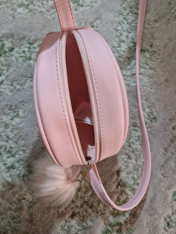 Pembe Tavşan Figürlü Peluş Detaylı Çanta - Görsel 4