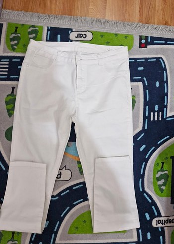 Beyaz Kadın Pantolon - Görsel 4