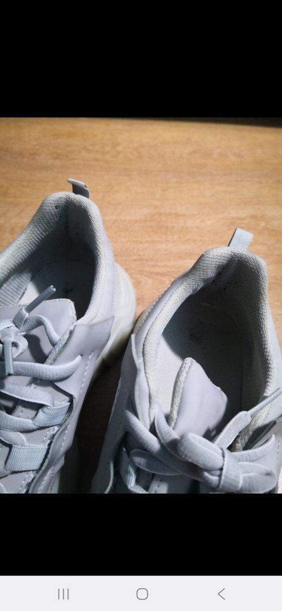 Gri Platform Topuklu  Lutvelizade Spor Ayakkabı - Görsel 4