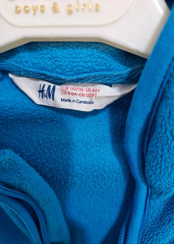 Gri Mavi Erkek Çocuk Fermuarlı Polar Hırka - Görsel 7